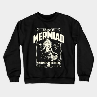 Making Waves In Pre K Mermaid Back To School Crewneck Sweatshirt